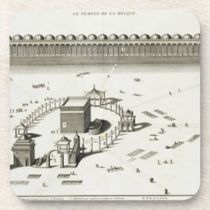Dessous-de-verre Le temple de Mecque (gravure)