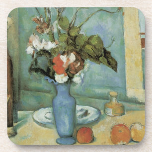 Dessous-de-verre Le Vase bleu (Fleurs et Fruits) de Paul Cézanne