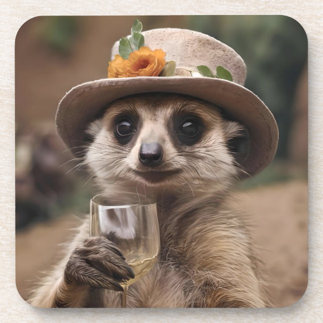 Dessous-de-verre Le Vin De Granny Meerkat, (Devant)