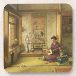 Dessous-de-verre Le volant égaré (huile sur la toile)