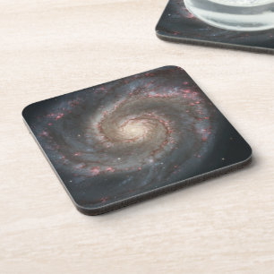 Dessous-de-verre Le Whirlpool Galaxy M51 & Companion dans l'espace