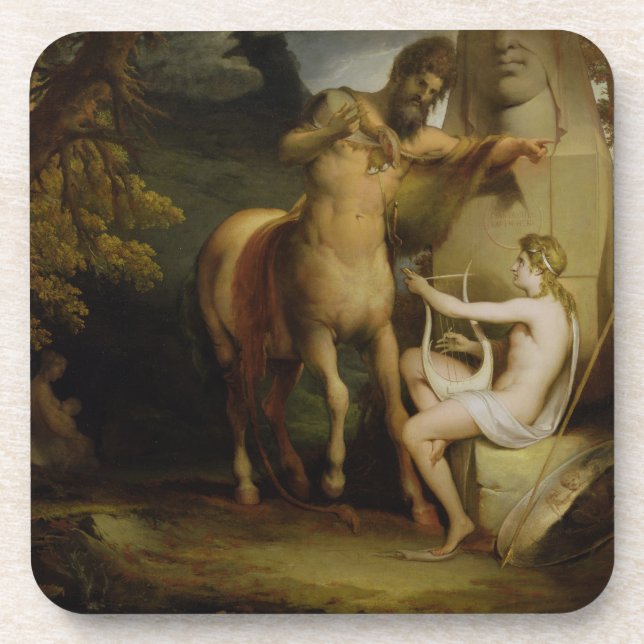 Dessous-de-verre L'éducation d'Achille, c.1772 (huile sur la toile) (Devant)
