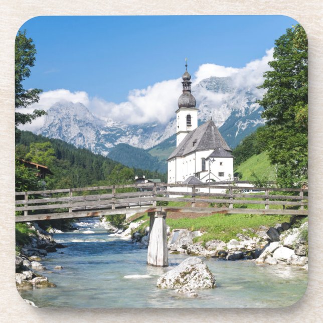 Dessous-de-verre L'église paroissiale de Ramsau (Devant)