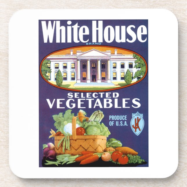 Dessous-de-verre Légumes sélectionnés par la Maison Blanche (Devant)