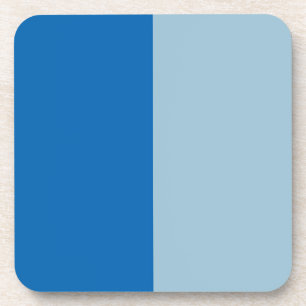 Dessous-de-verre Lemonade bleue électrique et ton duo Aquamarine