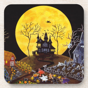 Dessous-de-verre L'ensemble de Halloween de liège a soutenu des