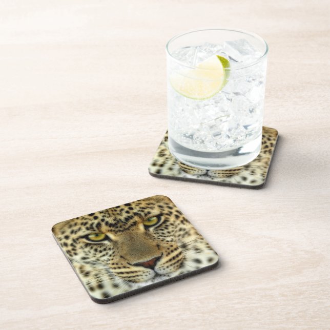 Dessous-de-verre Léopard féroce (Côté Droit)