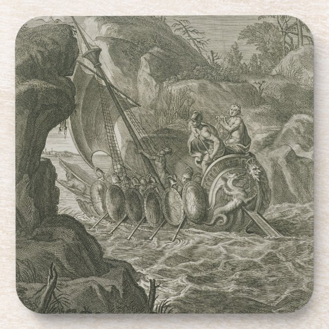 Dessous-de-verre Les argonautes passent le Symplegades (la gravure) (Devant)