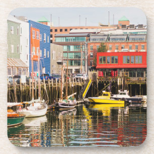 Dessous-de-verre Les bateaux ont amarré Portland, Maine