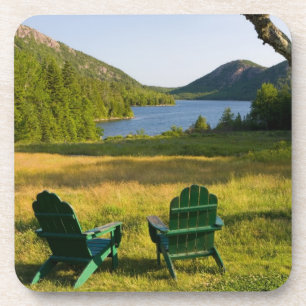 Dessous-de-verre Les chaises Adirondack sur la pelouse du Jourdain