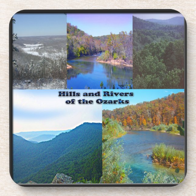 Dessous-de-verre Les collines et les rivières des Ozarks (Devant)