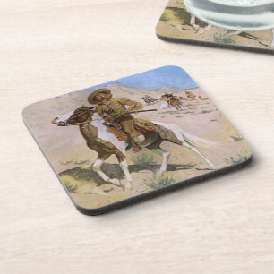 Dessous-de-verre Les cow-boys militaires vintages, le scout de Remi