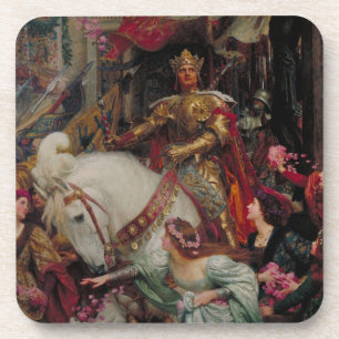 Dessous-de-verre Les Deux Couronnes de Sir Frank Bernard Dicksee