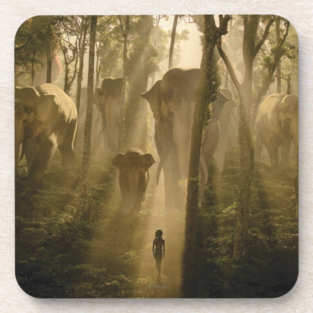 Dessous-de-verre Les éléphants du livre de la Jungle (Devant)