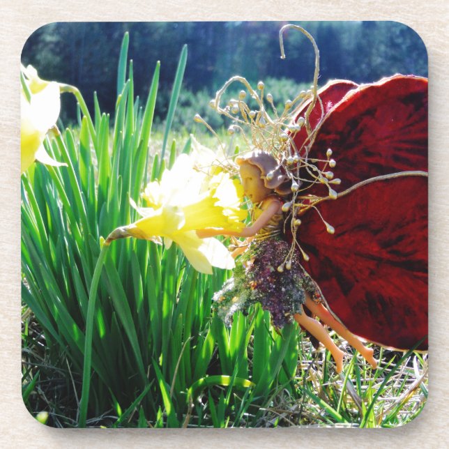 Dessous-de-verre Les fées dans les jonquilles (Devant)