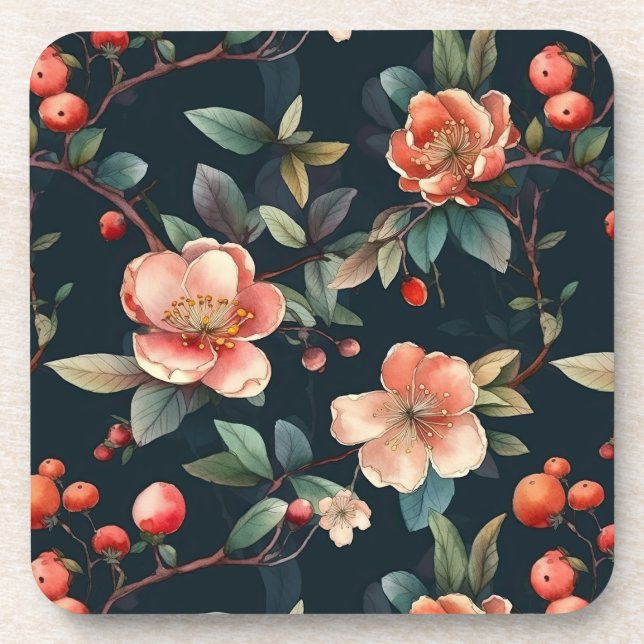 Dessous-de-verre Les fleurs japonaises (Devant)