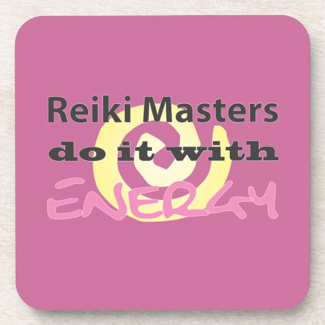 Dessous-de-verre Les maîtres Reiki le font avec l'énergie (Devant)