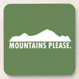 Dessous-de-verre Les montagnes satisfont