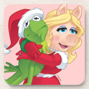 Dessous-de-verre Les Muppets Kermit et Miss Piggy Christmas