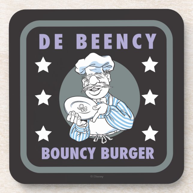 Dessous-de-verre Les Muppets | Logo De Beency Bouncy Burger (Devant)