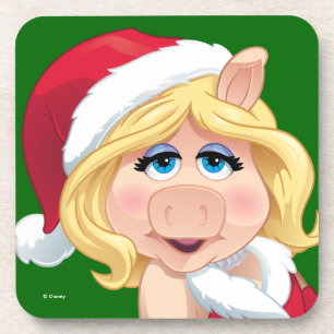 Dessous-de-verre Les Muppets   Mlle Piggy Santa Claus
