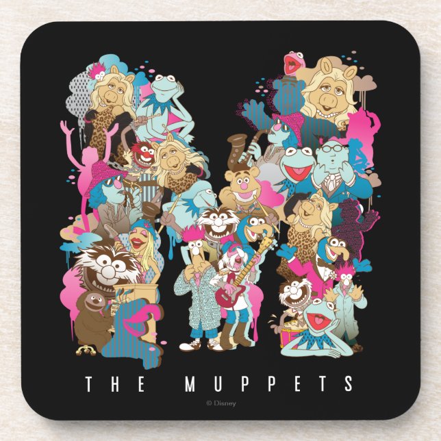 Dessous-de-verre Les Muppets | Monogramme des marionnettes (Devant)