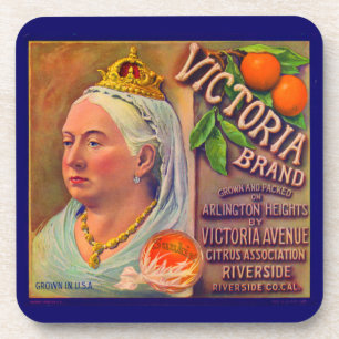 Dessous-de-verre Les oranges de la marque Victoria étiquette dans l