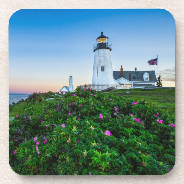 Dessous-de-verre Les phares | Point Lighthouse Bristol Maine (Devant)