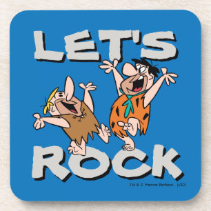Dessous-de-verre Les Pierrafeu   Fred & Barney - Let's Rock
