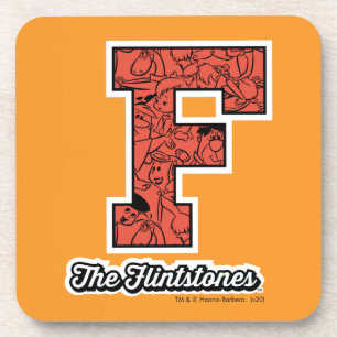 Dessous-de-verre Les Pierrafeu   Monogramme de style collégial