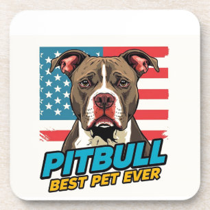 Dessous-de-verre Les Pitbulls Sont Les Meilleurs Animaux De Compagn
