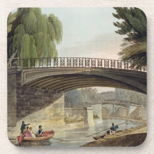 Dessous-de-verre Les ponts au-dessus du canal dans des jardins de