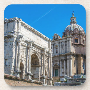 Dessous-de-verre Les ruines du Forum Romain à Rome, Italie
