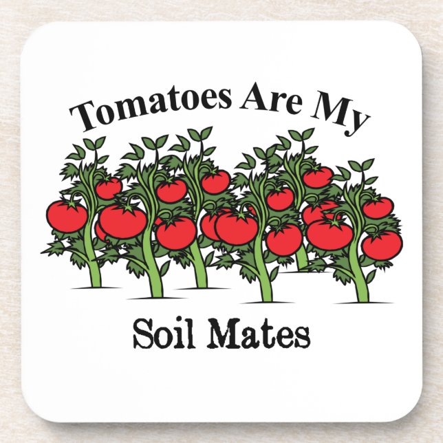 Dessous-de-verre Les Tomates Drôle Sont Mes Mates De Sol (Devant)