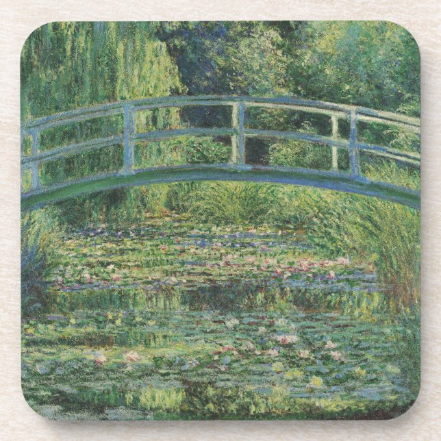 Dessous-de-verre L'étang À Eau, Peinture À L'Huile Paysagère, Monet (Devant)