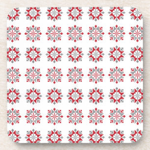 Dessous-de-verre Letton motif géométrique du soleil du matin VII