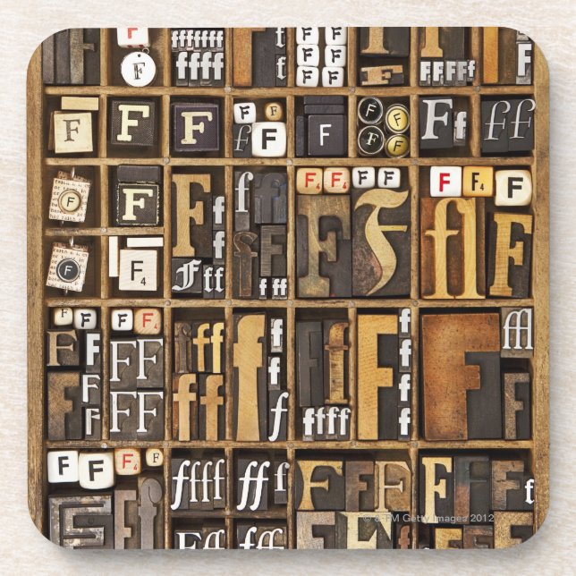 Dessous-de-verre Lettre F (Devant)
