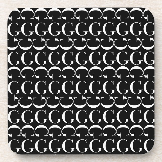 Dessous-de-verre Lettre initiale G (Devant)