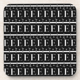 Dessous-de-verre Lettre initiale monogramme E