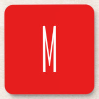 Lettre initiale Monogramme Style moderne Rouge Bla