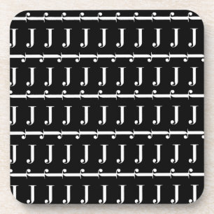 DESSOUS-DE-VERRE LETTRE INITIALE MOYENNE J