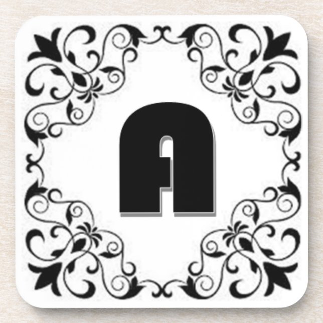 Dessous-de-verre Lettres d'amour "A" (Devant)