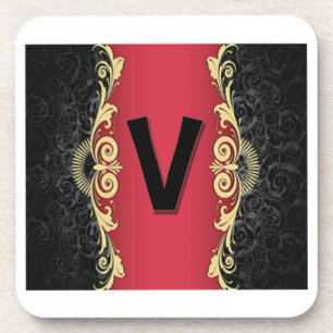 Dessous-de-verre Lettres d'amour "V"
