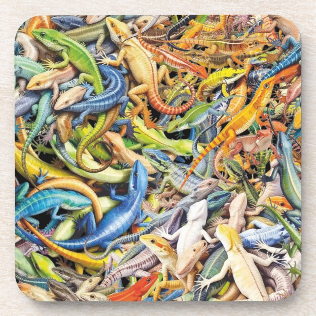 Dessous-de-verre lézard forestier (Devant)