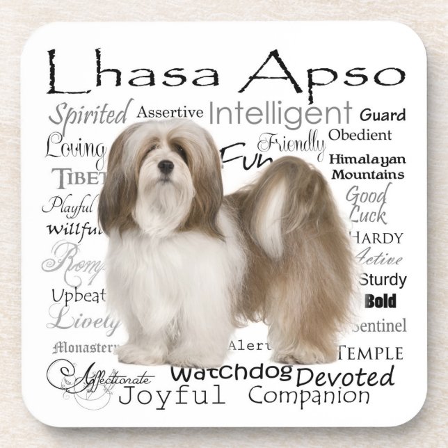 Dessous de verre Lhasa Apso (Devant)