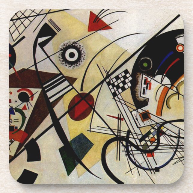 Dessous-de-verre Ligne ininterrompue Kandinsky Transverse (Devant)