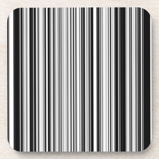 Dessous-de-verre Lignes noires et blanches (Devant)