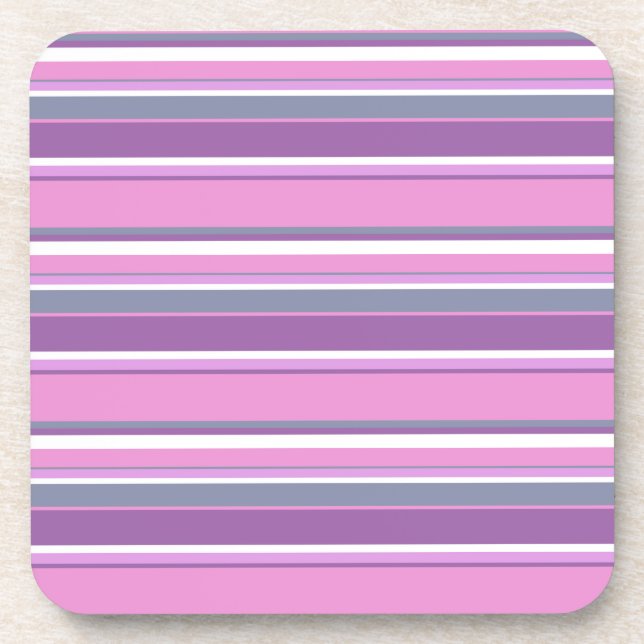 Dessous-de-verre Lilac rayures (Devant)