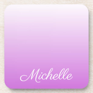Dessous-de-verre Lilac violet ombre nom personnalisé