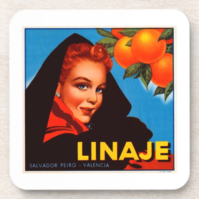 Dessous-de-verre Linaje Citrus (Devant)